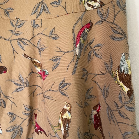 Pre-owned Anthropologie Elevenses Wool Birds Skirt Size 6 - Picture 3 of 4
